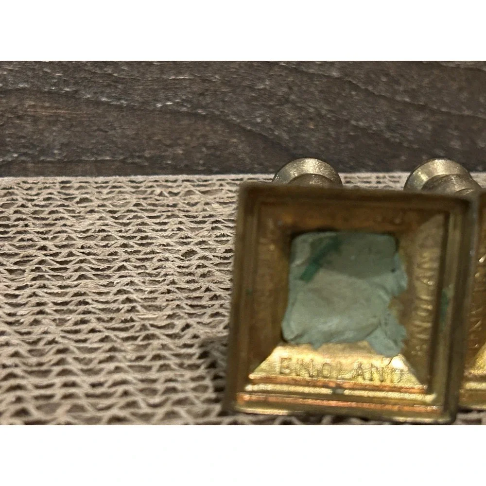 Vintage Peerage Made in England Miniature Brass Candlesticks 3 1/2 inches tall‎